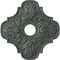 Ekena Millwork Peralta Medallion (Canopies up to 4 5/8"), 17 3/4"OD x 3 1/8"ID x 1"P, Athenian Green Crackle CM17PEAGC - alternate 1